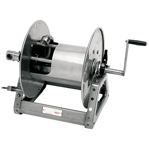 Stainless Steel Manual Rewind Hose Reel for Food Processing, Fire Protection, Bottling Plants, Water Supply, Chemical Transfer