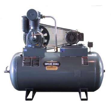Two-Stage Horizontal Tank Air Compressor Image