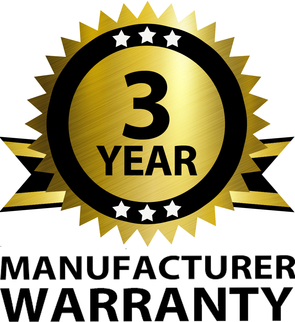 Three Year Manufacturer Warranty