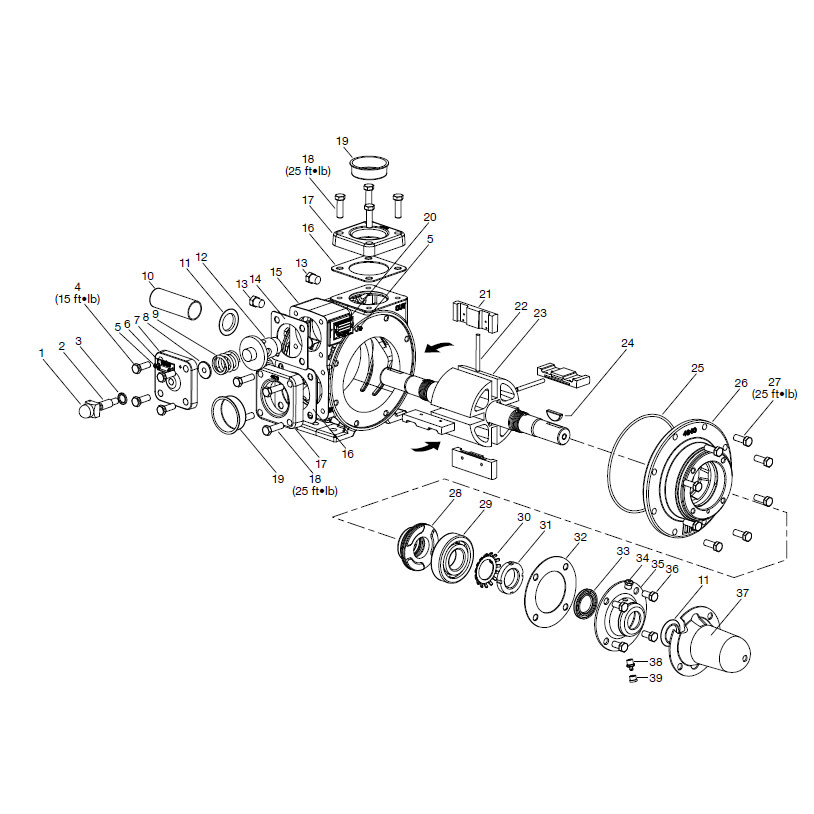 Repair Kit for Corken PT20 Coro-Vane® Pump