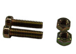 HARDWARE FOR HOSE STOP (HS-3 OR HS-45) Includes (2) 1/4 in. Nuts, (2) 1/4 in. x 1 in. Round Head Screws Image