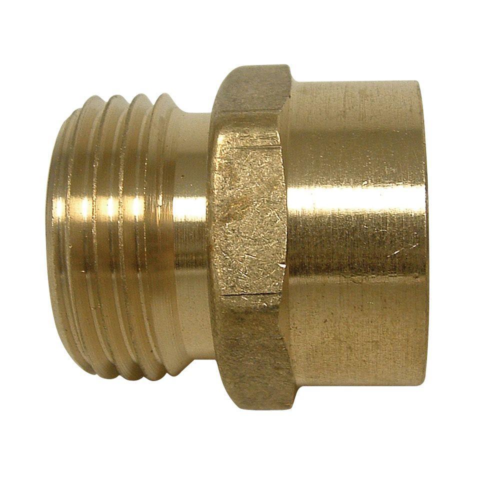 1 in. MIPT X 3/4 in. MGHT, BRASS Image