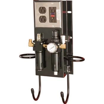 Air and Electric Workstation w/Filter, Lubricator, and Regulator