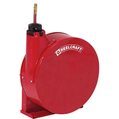 Premium Duty Enclosed Spring Rewind Air and Water Hose Reel