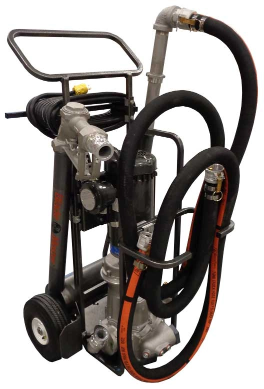 Fluid Transfer Cart, 1-1/2 in Pump, Single Phase, Explosion-Proof