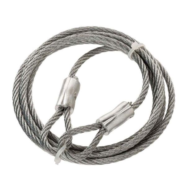Clear PC Galvanized Cable, 100-Amp Clamp, Cable Stop and Eyelet Each End