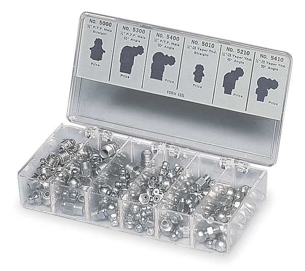 100 Piece Grease Fitting Assortment