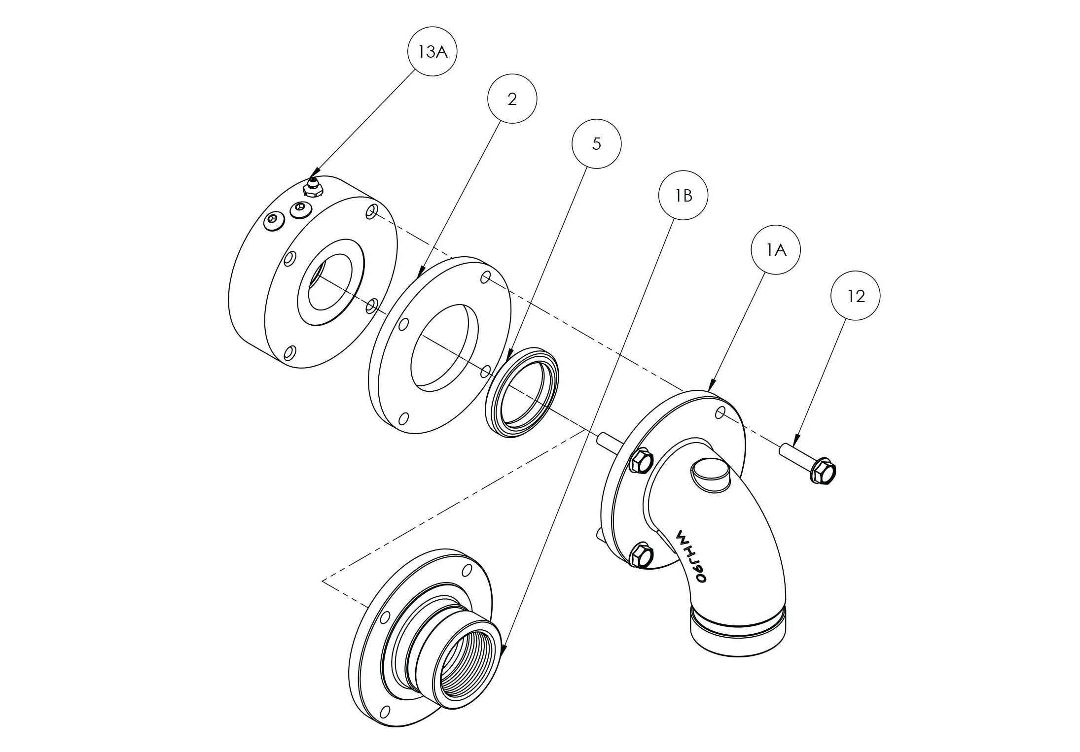 WHJ BEARING ASSY (1-1/2 in.) ALUMINUM