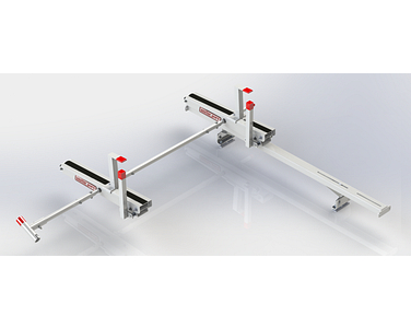 EZGLIDE2 Drop-Down Ladder Kit with Cross Member - Extended - Mid/High Roof Image