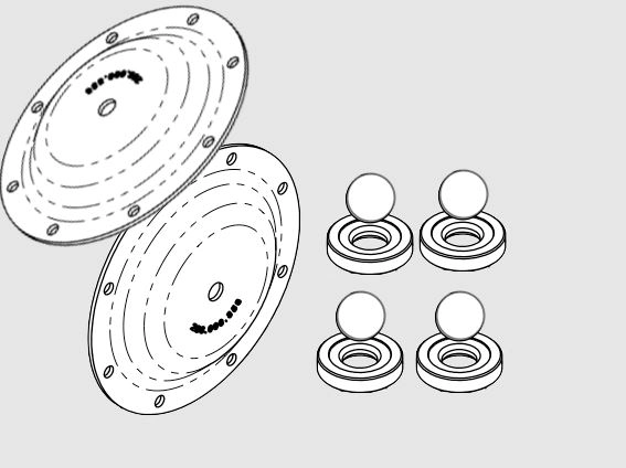 Wet End Kit for 8323 Diaphragm Pump Image