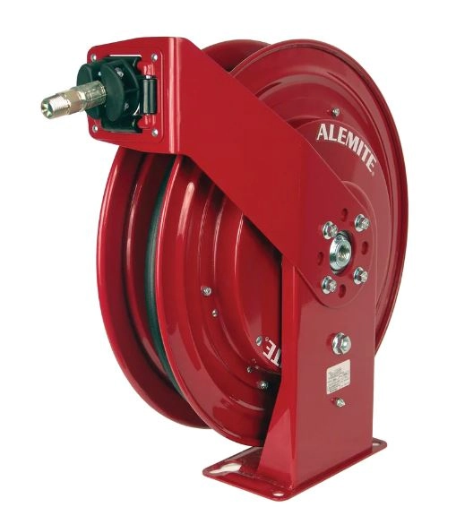 Narrow Double Post Fuel Hose Reel