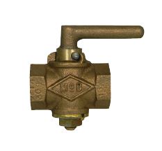 10558 Lever Handle Plug Valve with Top Check