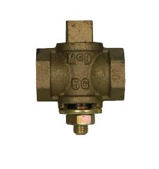 10596 Flat/Tee Head Plug Valve with Check