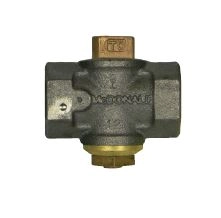 10685B Flat Head Plug Valve Tamperproof Black