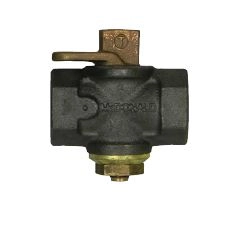 10687B Flat Head Plug Valve Lockwing Tamperproof Black Relubable Plug