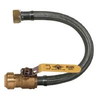 2106BV Stainless Steel Water Heater Connector - No-Lead Image