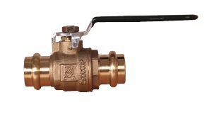72028PF Forged Brass Body Full Port Ball Valve with Press Ends - No-Lead