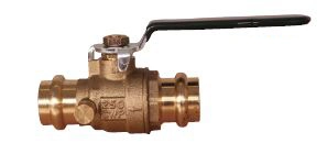 72028PFD Forged Brass Body Full Port Ball Valve with Press Ends with Drain - No-Lead