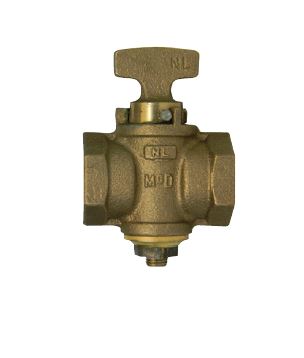 72892 Tee Head Stop and Drain Plug Valve with Check