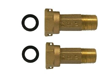 74620Z Bronze Meter Coupling with Wire Hole and Gaskets