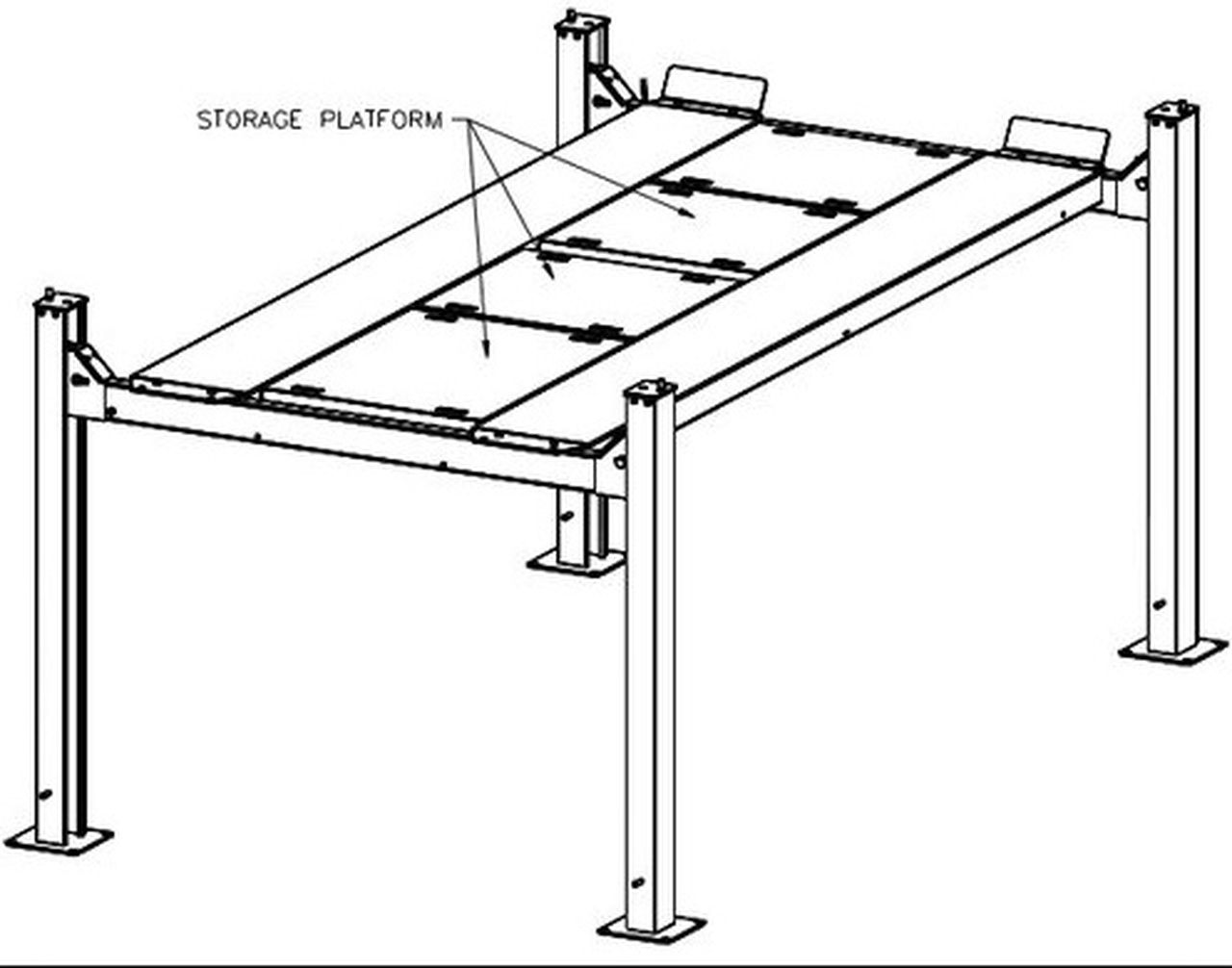 Aluminum Storage Platform Set