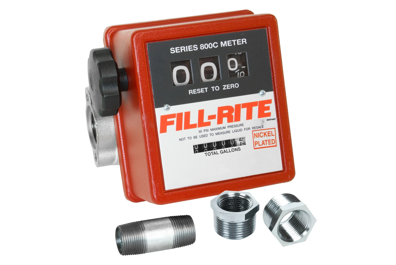 Nickel Plated Mechanical Flow Meter Image