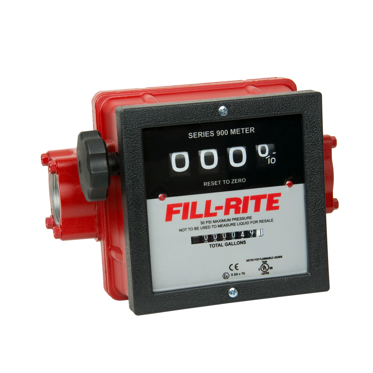 4 Wheel Mechanical Flow Meter