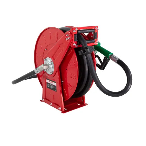 Retractable Fuel Hose Reel with Auto Nozzle Image