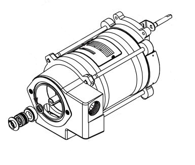 115 VAC 1/3 HP Motor Assembly Image