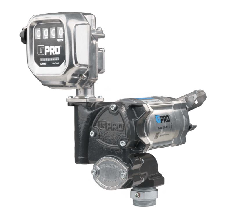 Model: V20-115PO+QM40-L8N - GPRO 115V AC Fuel Transfer Pump with QM Meter Image