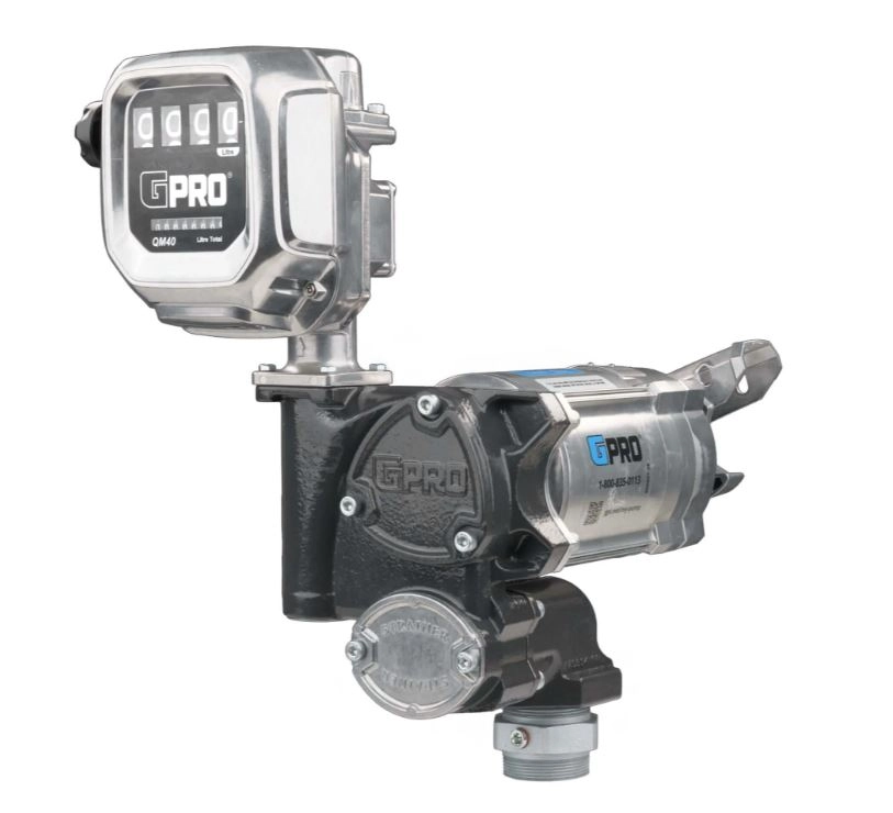 Model: V20-115PO+QM40-L8N - GPRO 115V AC Fuel Transfer Pump with QM Meter Image