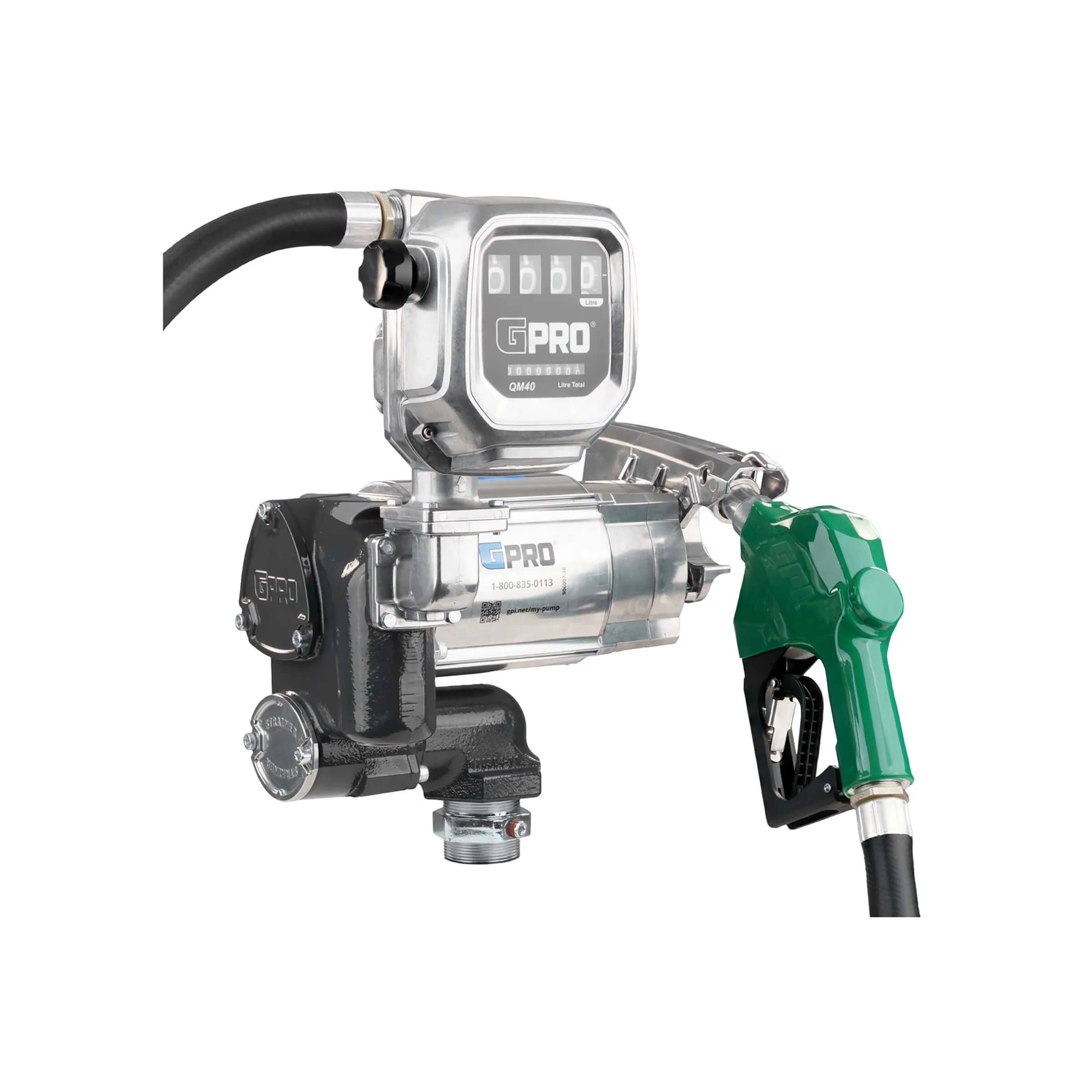 Model: V35-115AD+QM40-L8N, GPRO 120V Fuel Transfer Pump with QM Meter Image