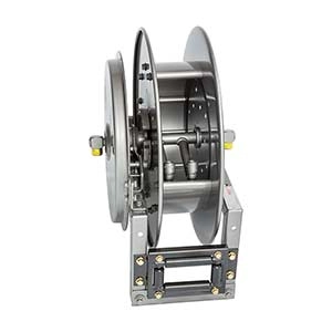 Manual Rewind Dual Hose Reel for Air, Water, Hydraulics, Spray Painting