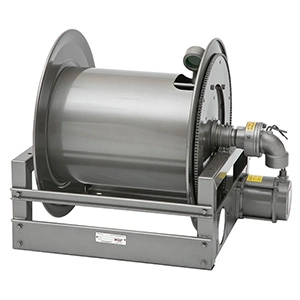 Heavy Duty 115V Electric Rewind Hose Reel for Bulk Transfer, Fueling Applications, Chemical Transfer, General Dispensing, Suction, Discharge Image