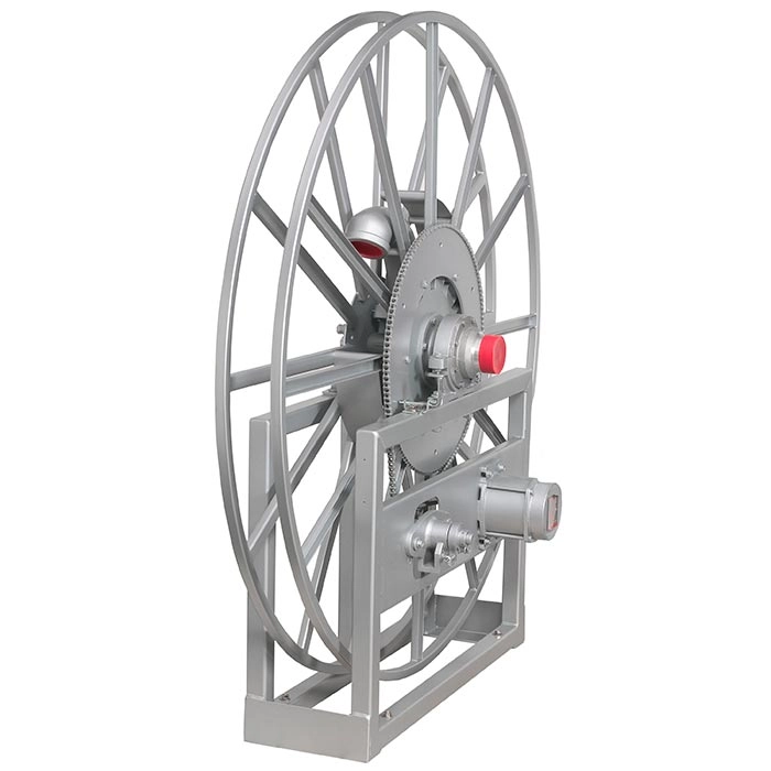 Hydraulic Rewind Single Wrap Hose Reel for Jet Fuel, Avgas