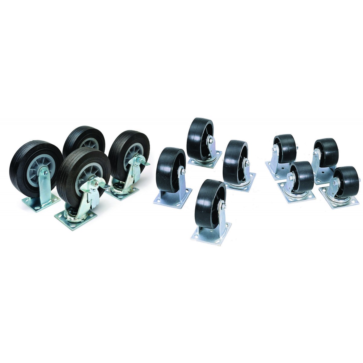 6 in. Casters - Set of 4 (2 Swivel and 2 Fixed) Image