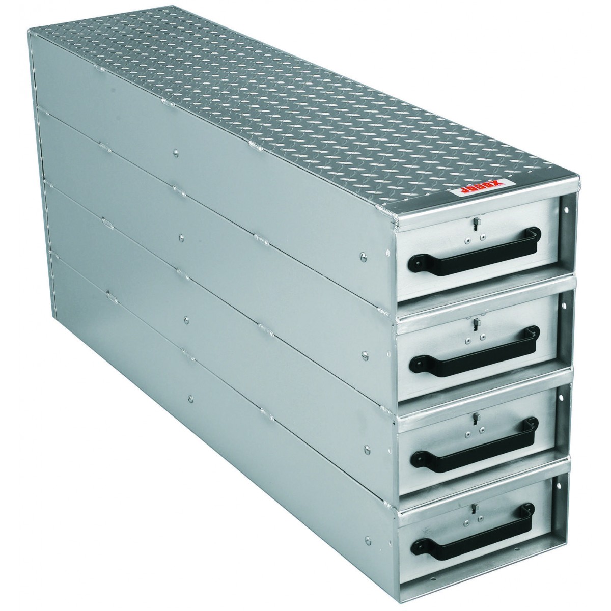 Long Stacked Heavy-Duty Aluminum Drawer Storage Image