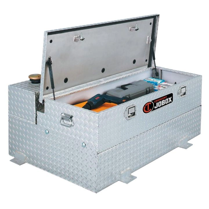 74 Gallon L-Shaped Aluminum Fuel-N-Tool Combo Transfer Tank Image