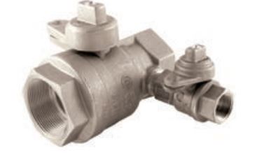 Commercial Lockwing TEA Coated Utility Gas Ball Valve Image