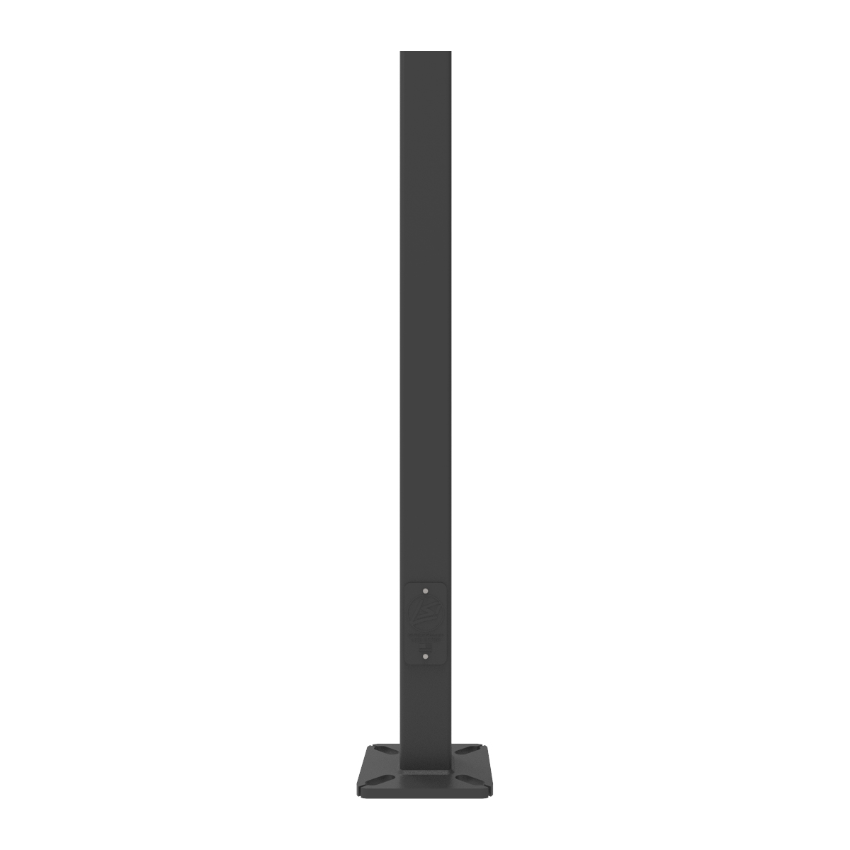 4 in. Square Straight Steel Pole