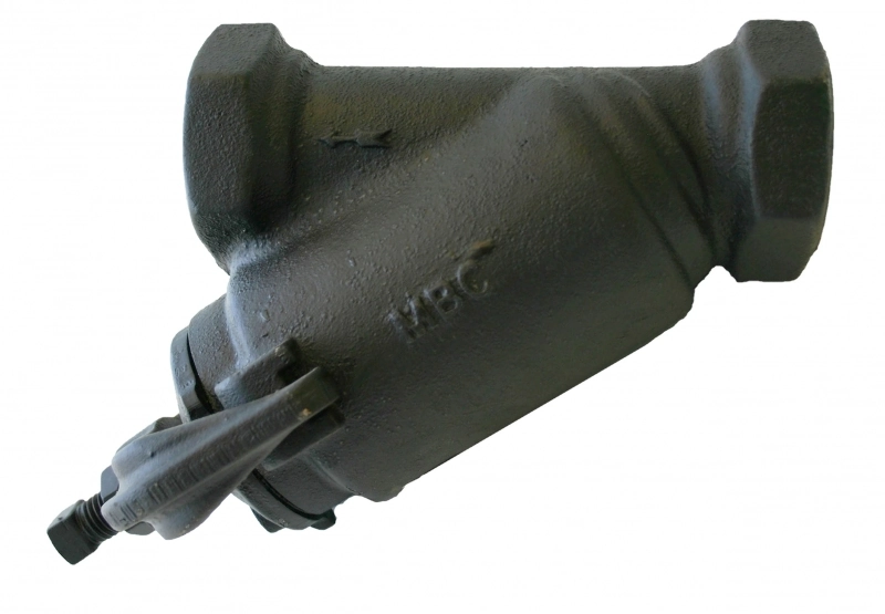 Bottom Clean-Out Line Strainer - Threaded, Cast Iron