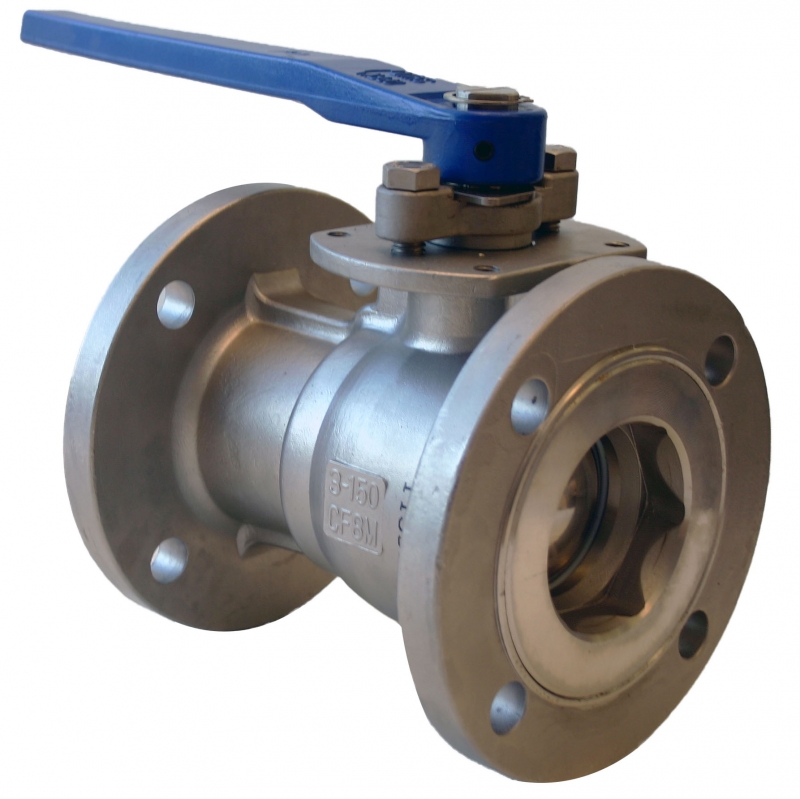 Flanged Regular Port Stainless Steel Ball Valve Image
