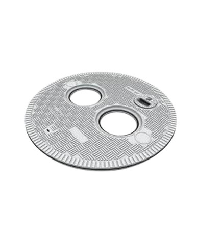 18 in. Diameter Gray Composite Manhole Cover