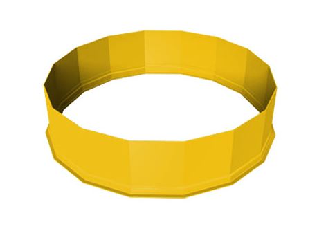 12 in. Yellow FRP Extension for S15 Sump Image