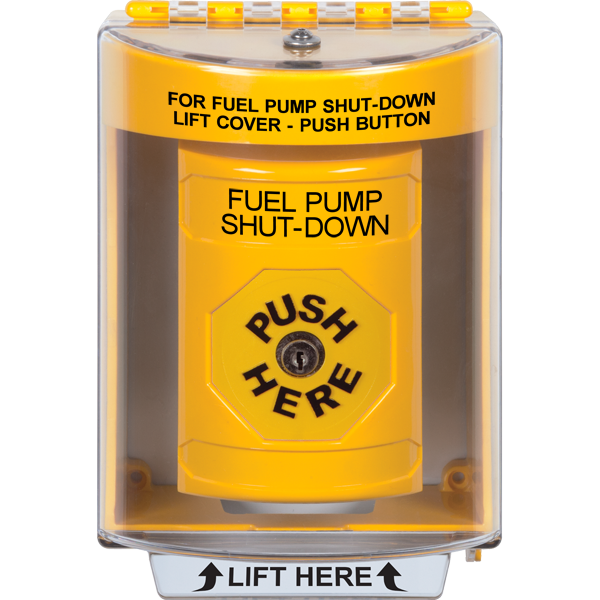 STI FUEL PUMP SHUTDOWN KEYED-RESET E-STOP WITH HORN (NEW, OUTRIGHT)