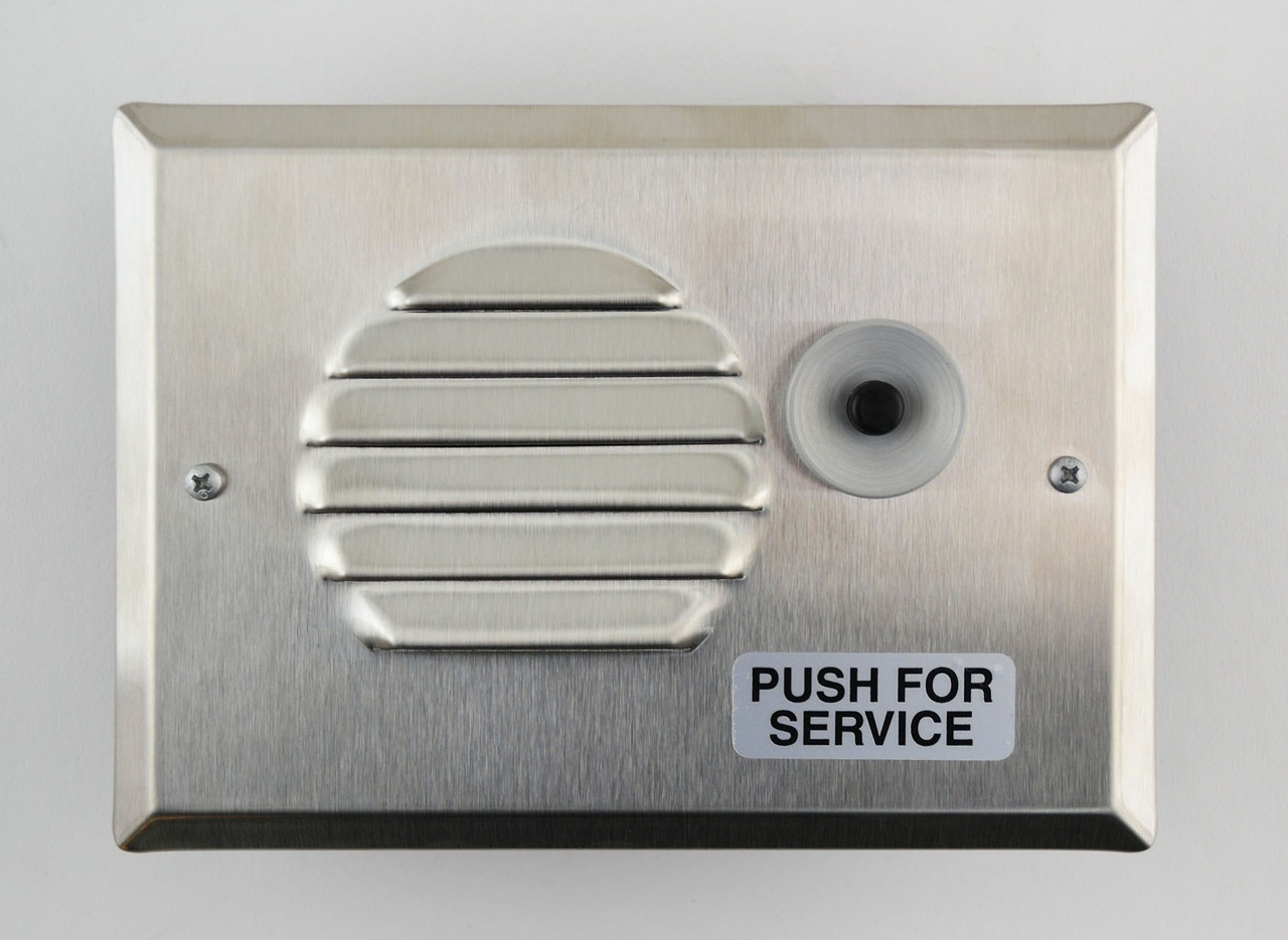 CALL STATION 1 BUTTON WITHOUT BACK BOX STAINLESS, Fits 3M