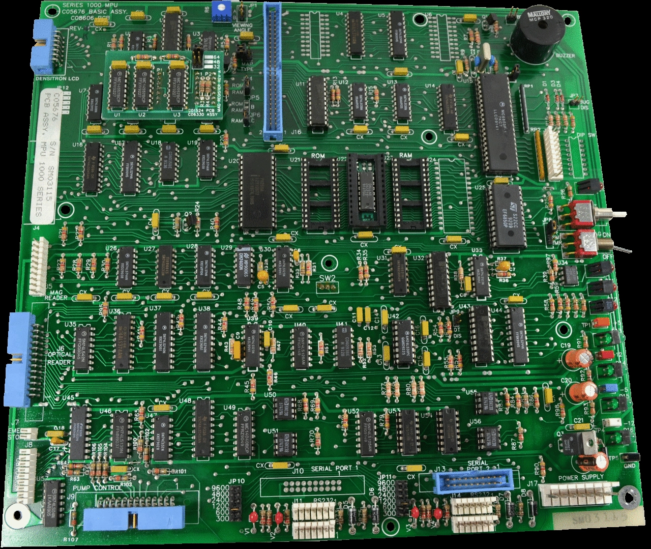 NEW STYLE 1000 SERIES MPU WITHOUT DIPSWITCH, Fits Gilbarco