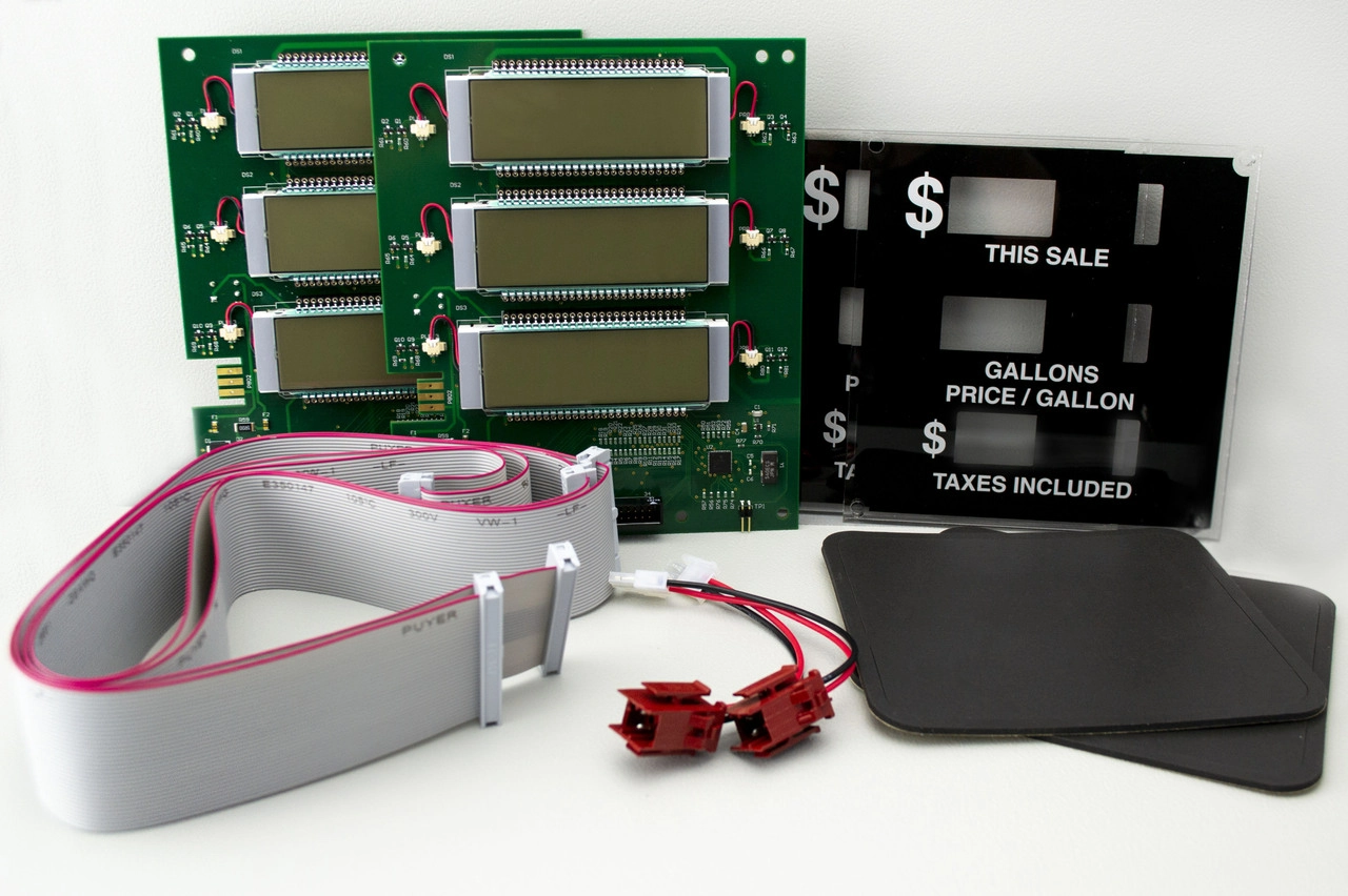 SID TO LCD RETROFIT SINGLE TWO-SIDED KIT, Fits Gilbarco