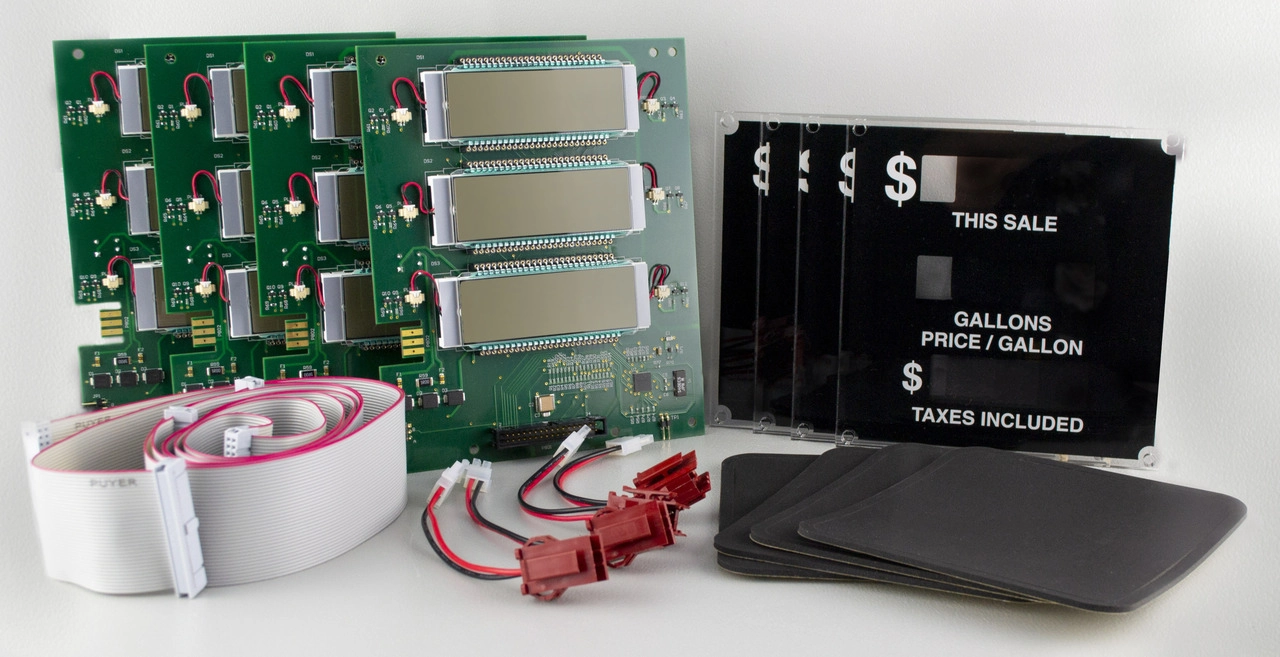 SID TO LCD RETROFIT DUAL TWO-SIDED KIT, Fits Gilbarco
