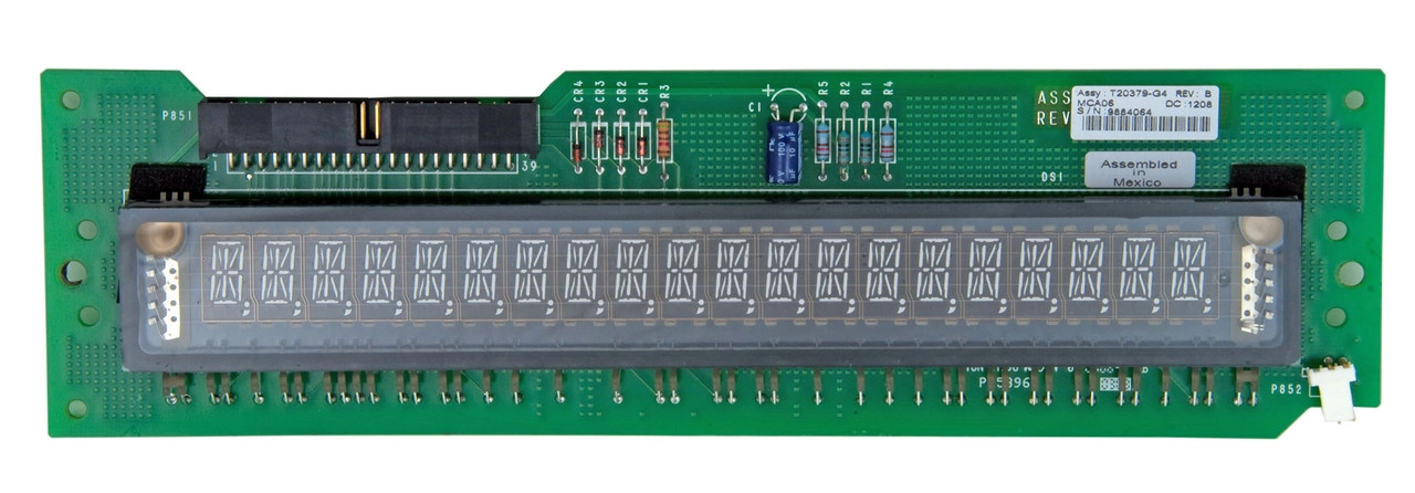 SINGLE LINE CRIND DISPLAY BOARD, Fits Gilbarco